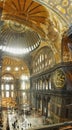 Interior of the mosque Hagia Sofia Royalty Free Stock Photo