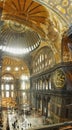 Interior of the mosque Hagia Sofia