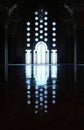 Interior of Mosque of Hassan II at Casablanca Morocco Royalty Free Stock Photo