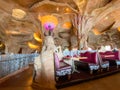 The interior of the Mythos restaurant at the Universal Studios