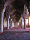 Interior of Nasir ol Molk Mosque, Shiraz Royalty Free Stock Photo