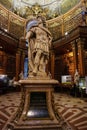 The interior of the National Austrian Library in the Hofburg Palace