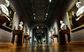 Interior of The National portrait gallery at Trafalgar Square. art and museum artifacts of London Royalty Free Stock Photo