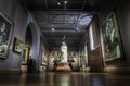 Interior of The National portrait gallery at Trafalgar Square. art and museum artifacts of London Royalty Free Stock Photo
