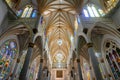 Interior of the National Shrine Basilica of Our Lady of Las Lajas over the GuÃ¡itara River Royalty Free Stock Photo