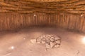 Interior Navajo tribe Hogan dwelling Eagle point Native American Tribal Structures Grand Canyon