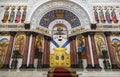 Interior of the Naval Cathedral of St. Nicholas the Wonderworker in Kronstadt, St. Petersburg Royalty Free Stock Photo