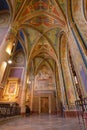 Interior of the neo-Gothic Saint Peter and Paul Cathedral,Vysehrad, Prague Royalty Free Stock Photo