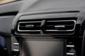 The interior of a new car. Ventilation deflector for the supply of heated or cooled air Royalty Free Stock Photo