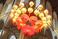 Interior of the ancient New Church at Dam square,Amsterdam.Netherlands