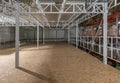 Interior of new large and modern warehouse space Royalty Free Stock Photo