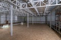 Interior of new large and modern warehouse space Royalty Free Stock Photo