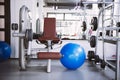 Interior of new modern gym with equipment Royalty Free Stock Photo