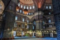 Interior of the New Mosque (Yeni Camii) in Istanbul Royalty Free Stock Photo