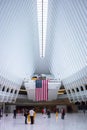 Interior of the new Oculus World Trade Center PATH station