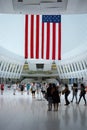 Interior of the new Oculus World Trade Center PATH station