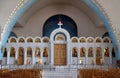Interior of the new Orthodox Cathedral of the Resurrection of Christ in Tirana Royalty Free Stock Photo
