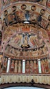 Interior of the New Royal Cathedral, in Curtea de Arges, Romania. Royalty Free Stock Photo