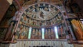 Interior of the New Royal Cathedral, in Curtea de Arges, Romania. Royalty Free Stock Photo