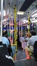 Interior of new urban autobus at Buenos Aires, Argentina