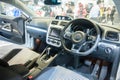 Interior of new Volkswagen Scirocco at the Singapore Motorshow 2015