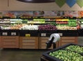 Interior of nice organic produce for sale at store