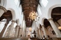 Interior of the \'Nieuwe Kerk\' (New Church) in Delft, the Netherlands Royalty Free Stock Photo