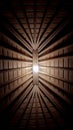 Interior night wooden roof architech Royalty Free Stock Photo