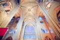 Interior of Notre Dame de Paris Royalty Free Stock Photo