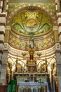 The interior of Notre Dame in Marseille is magnificent.