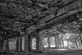 Interior of nruined ew barracks at Westerplatte