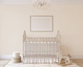 Interior of nursery. 3d render. Royalty Free Stock Photo