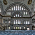 Interior of Nuruosmaniye Mosque, Shemberlitash, Fatih, Istanbul Royalty Free Stock Photo