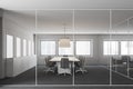 Glass office meeting room Royalty Free Stock Photo