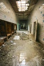 Interior of an old abandoned hospital