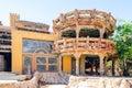 Interior of an old abandoned hotel in Egypt Royalty Free Stock Photo