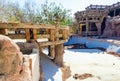 Interior of an old abandoned hotel in Egypt Royalty Free Stock Photo