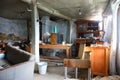 The interior of an old abandoned house