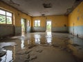 interior of old abandoned room Royalty Free Stock Photo