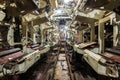 Interior of old abandoned Russian Soviet submarine