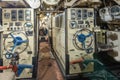 Interior of old abandoned Russian Soviet submarine