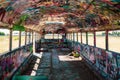 Interior of an old abandoned school bus known as That PNW Bus, located in Eastern Washington State