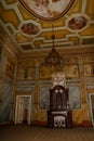 Interior of old abandoned Sharovka palace, also known as Sugar Palace in Kharkov region, Ukraine Royalty Free Stock Photo