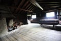 Interior of old barn Royalty Free Stock Photo