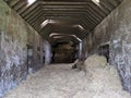 Interior of an old barn Royalty Free Stock Photo