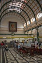 Interior of the old building of the main post office . Ho Chi Minh city, Vietnam Royalty Free Stock Photo