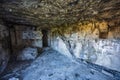 Interior of old bunker from WW2 in Poland. Wyrwidab bunker, Wegierska Gorka