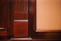 An interior of an old cabinet for business meetings. A good background wooden texture