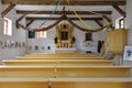 Interior of old church in The Folk Culture Museum in Osiek by the river Notec