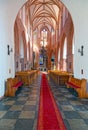 The interior old church in Swidwin Royalty Free Stock Photo